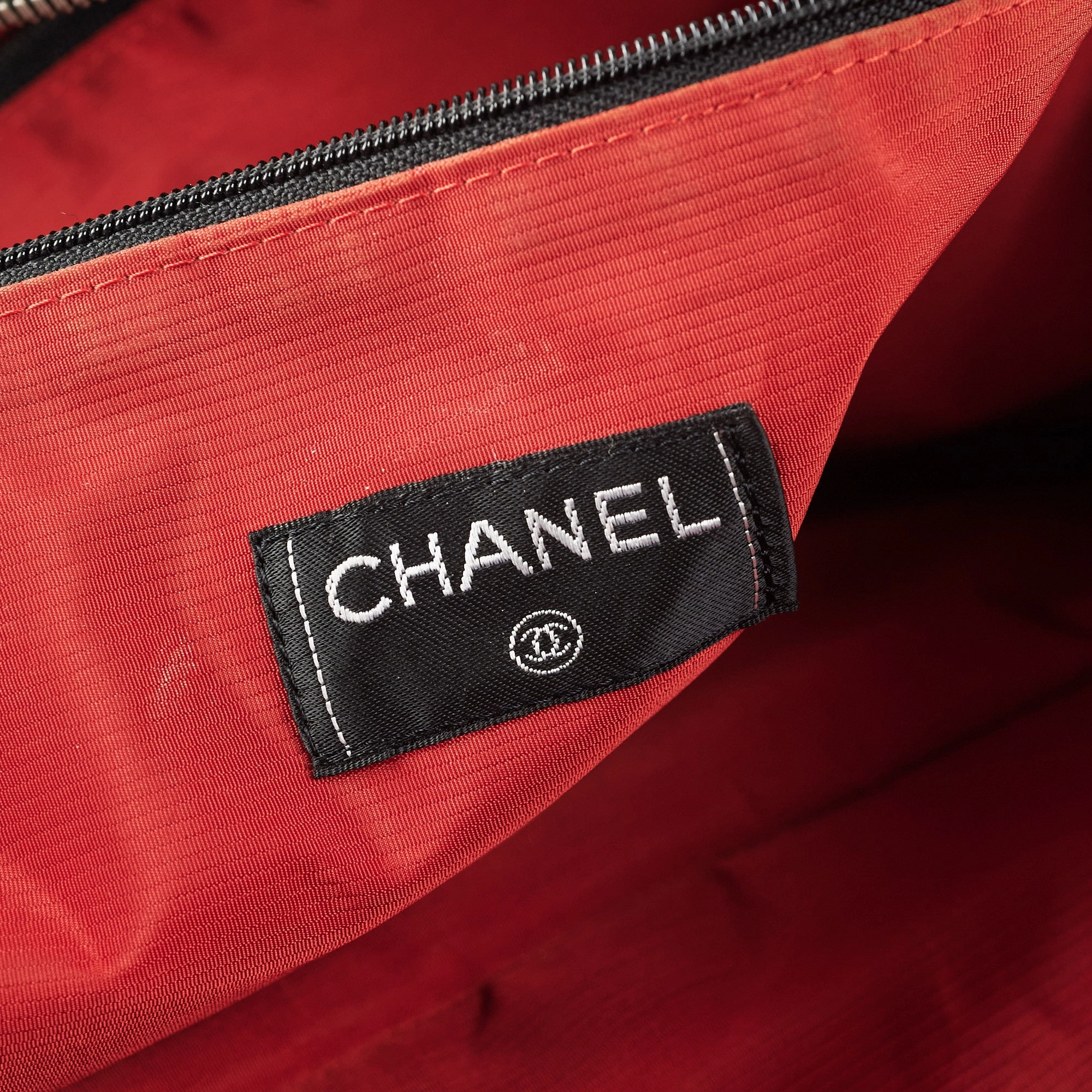 Chanel Diamond - Print Tote Bag Black