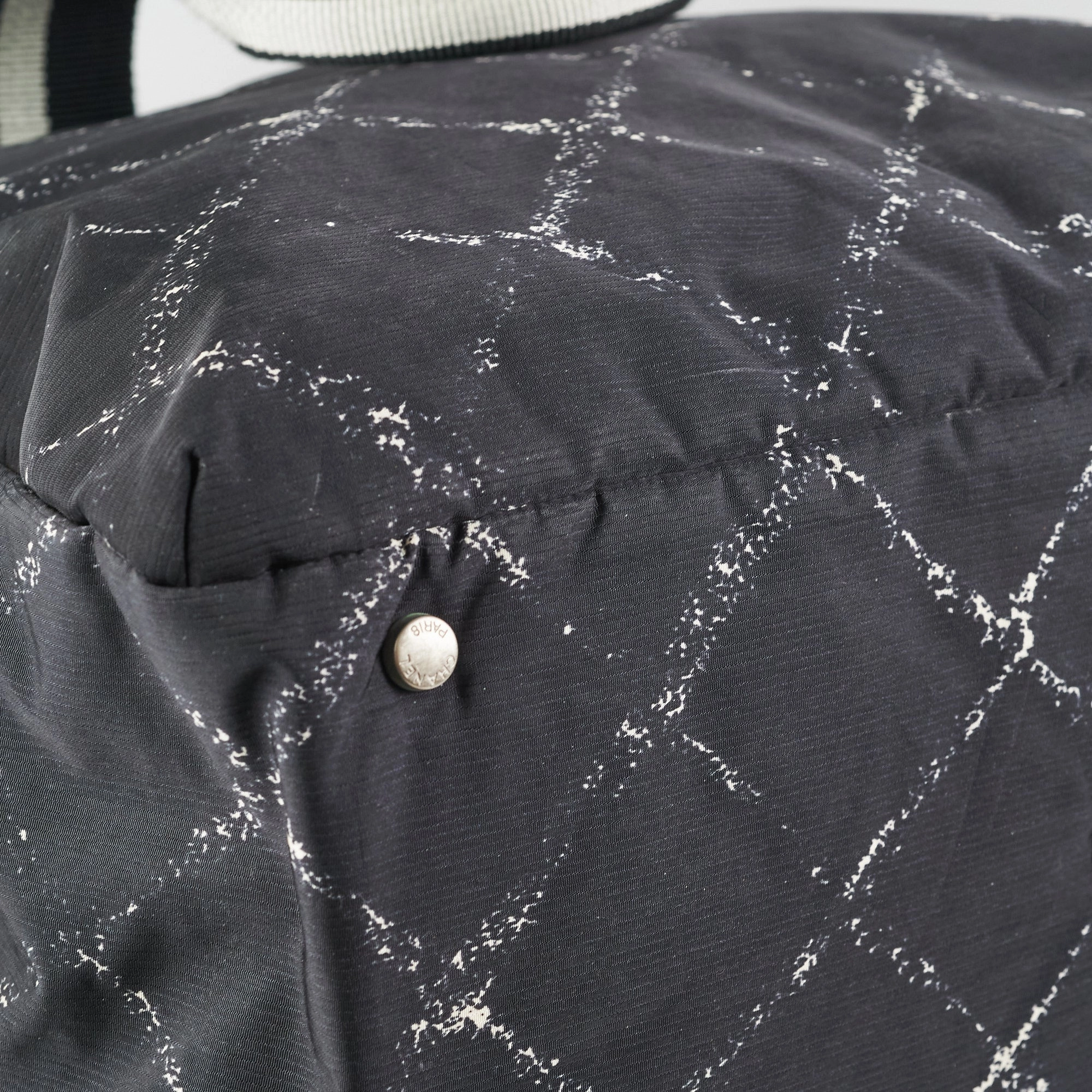 Chanel Diamond - Print Tote Bag Black