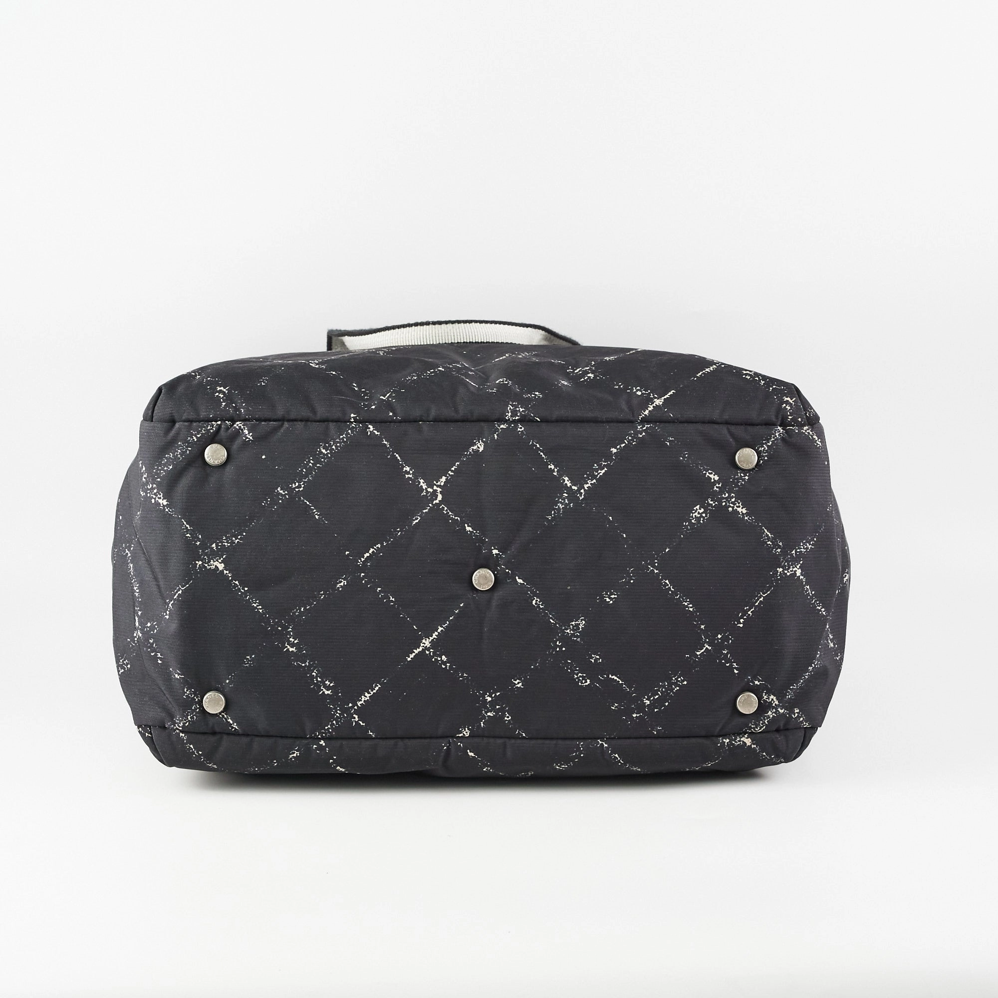 Chanel Diamond - Print Tote Bag Black