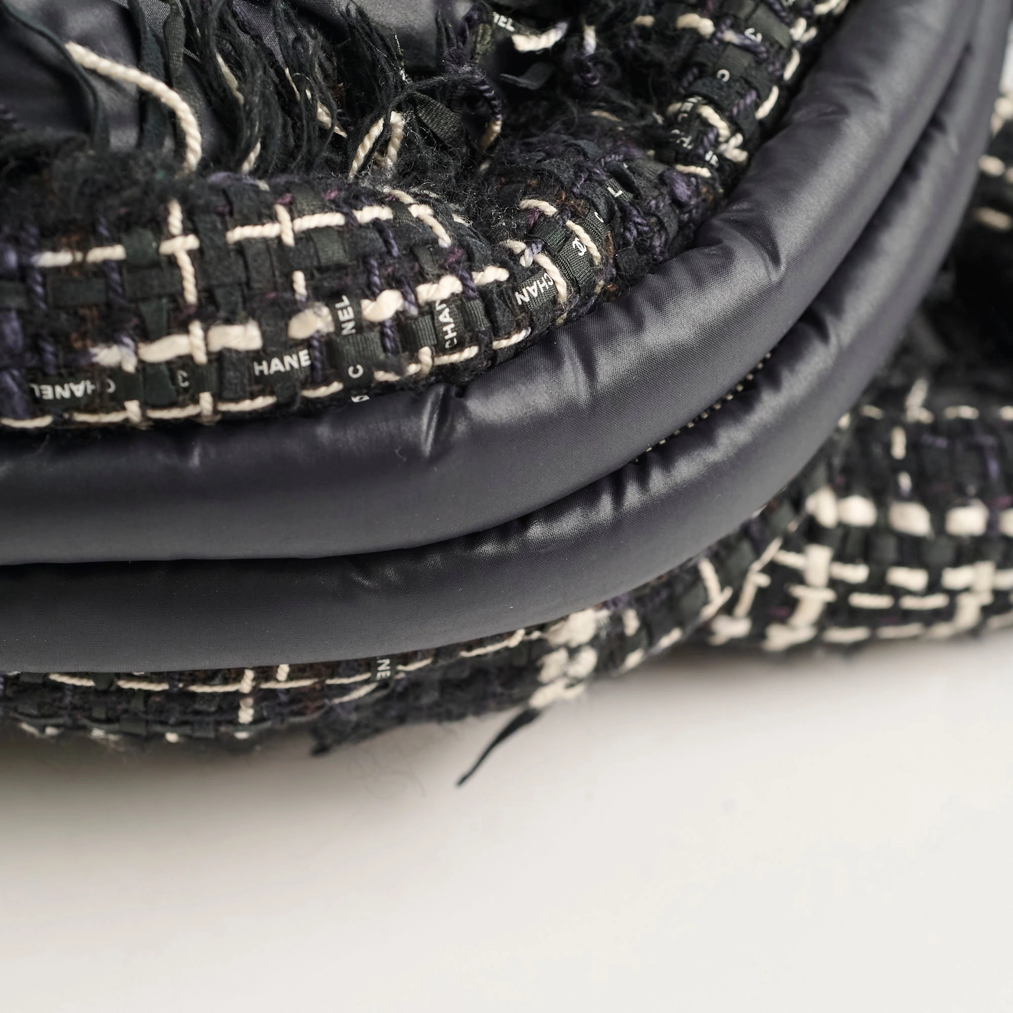 Chanel Doudonne Nylon/Tweed Backpack Black 26 Series