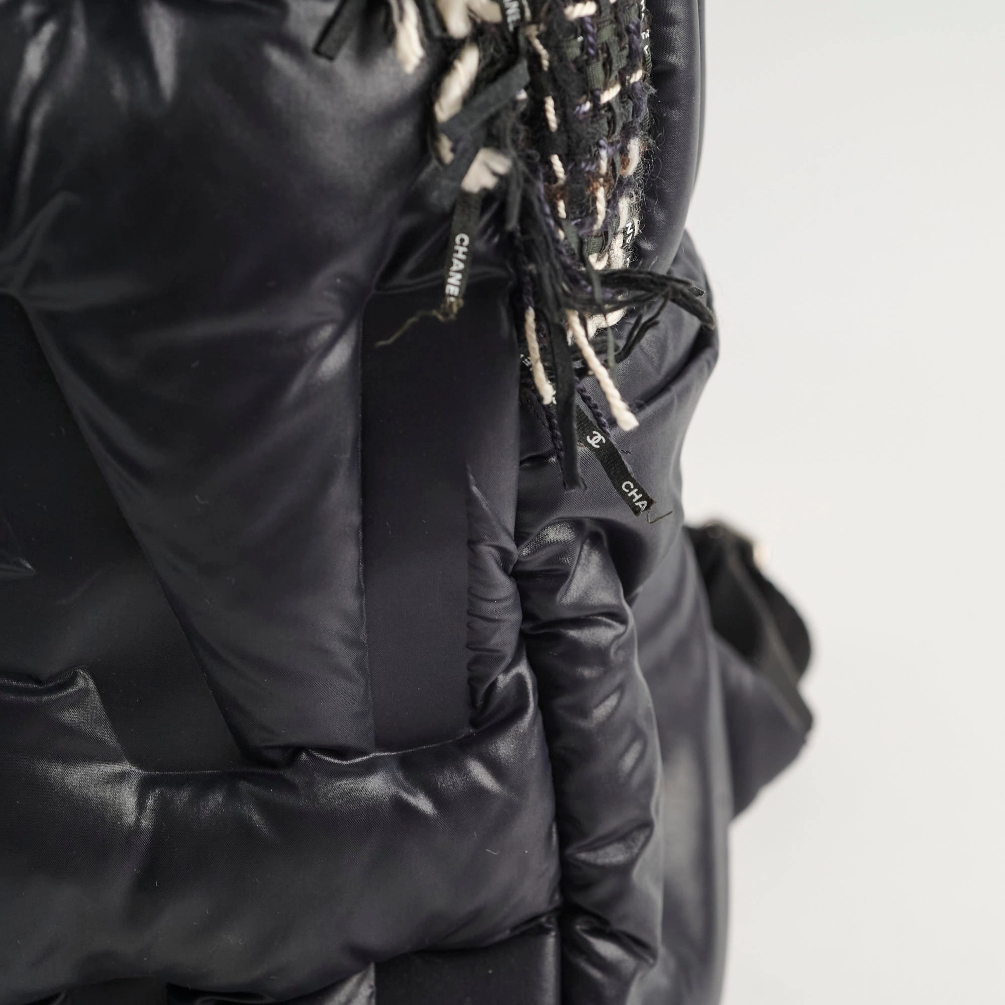 Chanel Doudonne Nylon/Tweed Backpack Black 26 Series