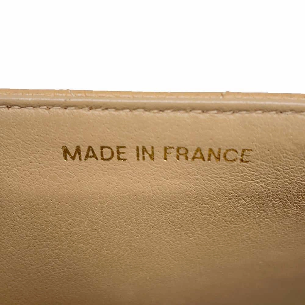 CHANEL Jumbo Matelasse ChainShoulder Bag BeigeA04412 Caviar Leather Size 30