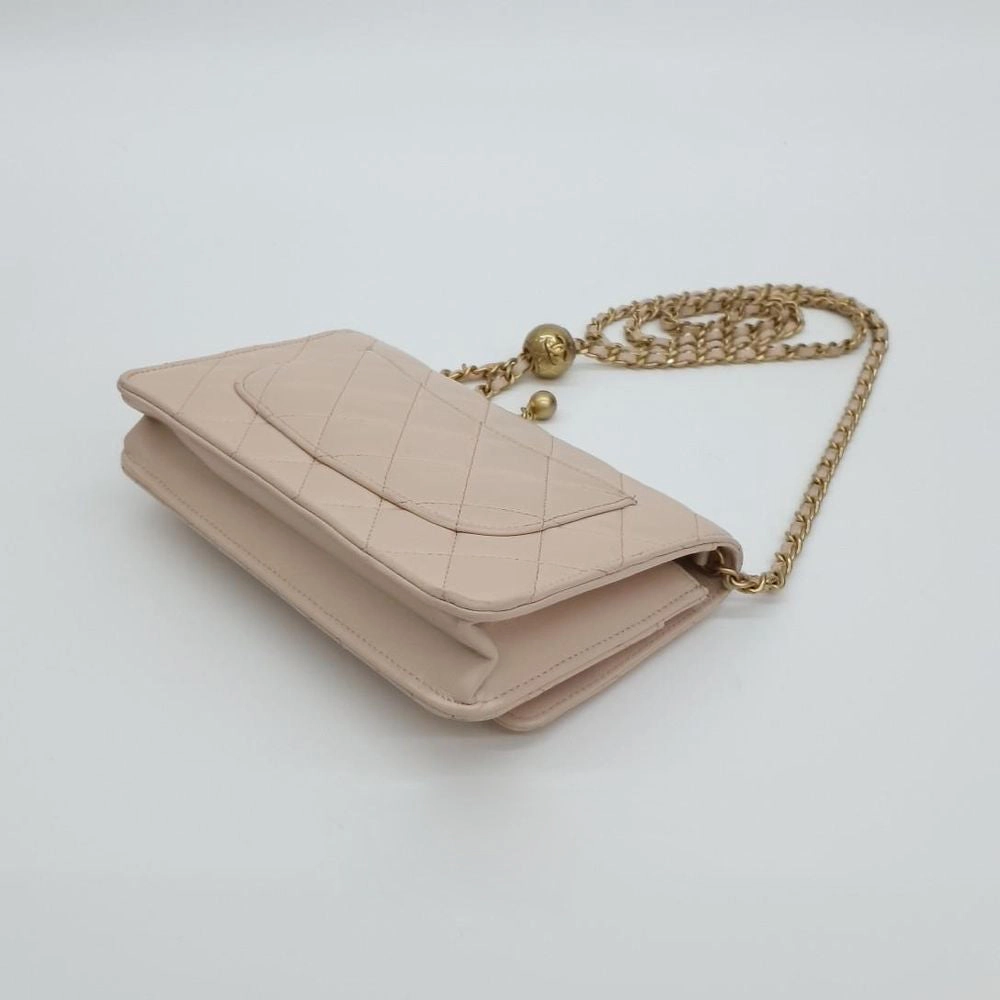 Chanel Lambskin Golden Ball Woc Mini Crossbody Bag (2841142)