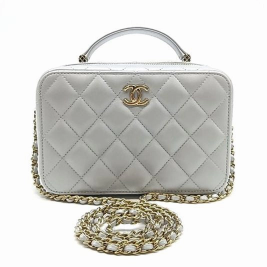 Chanel Lambskin Top Handle Cosmetic Tote/Crossbody Bag (4767100)