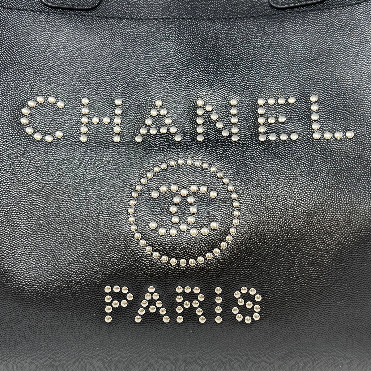 Chanel Large Studded Deauville Tote