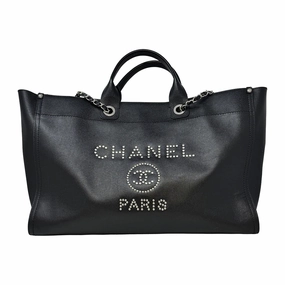 Chanel Large Studded Deauville Tote