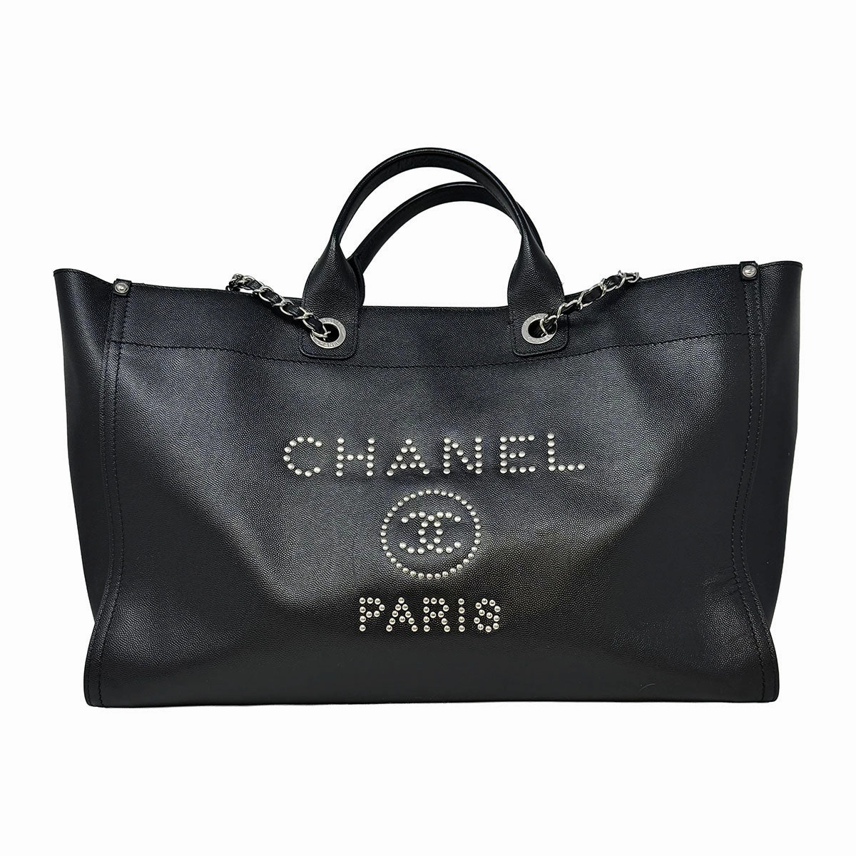 Chanel Large Studded Deauville Tote