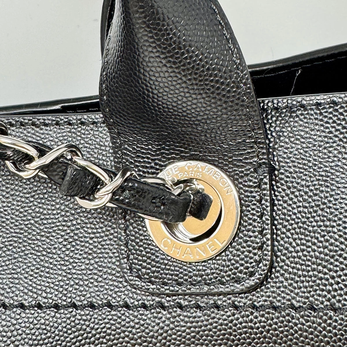 Chanel Large Studded Deauville Tote