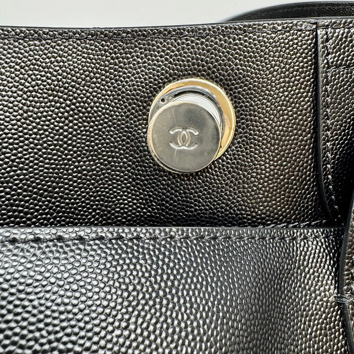 Chanel Large Studded Deauville Tote