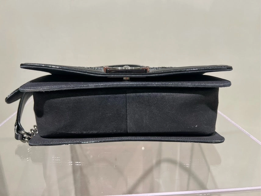 Chanel Leboy MM Black Shoulder Bag - Preloved Designer Handbag