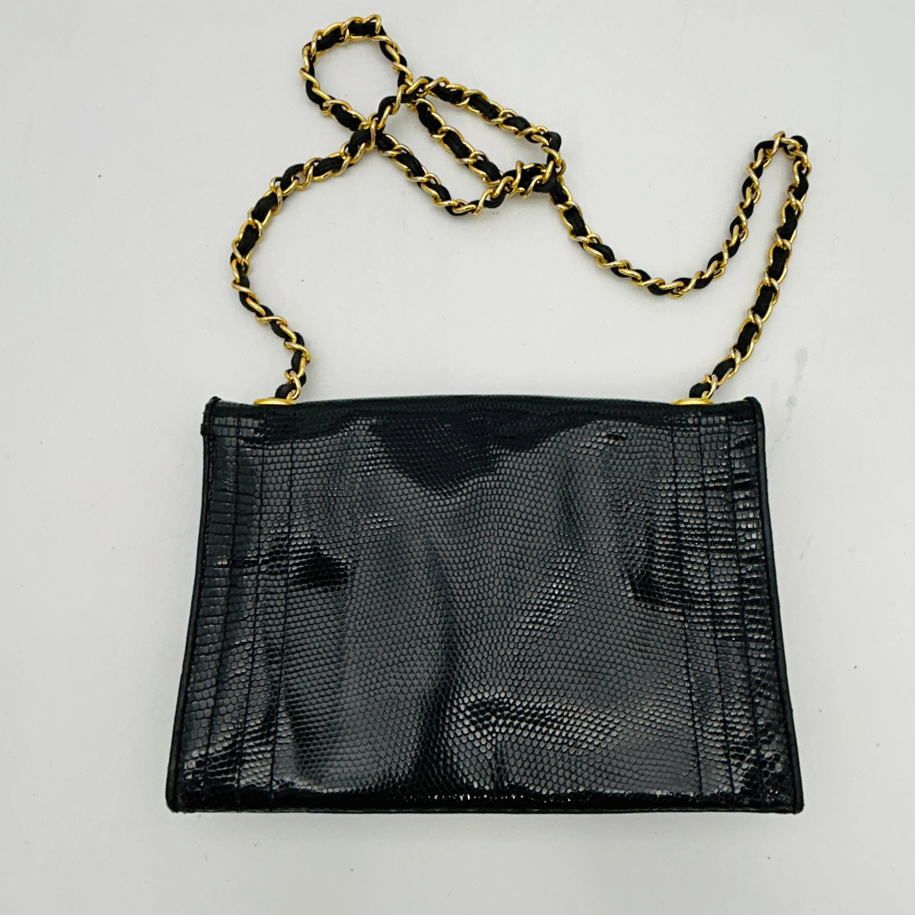 Chanel Lizard Chain Shoulder Bag WD242229