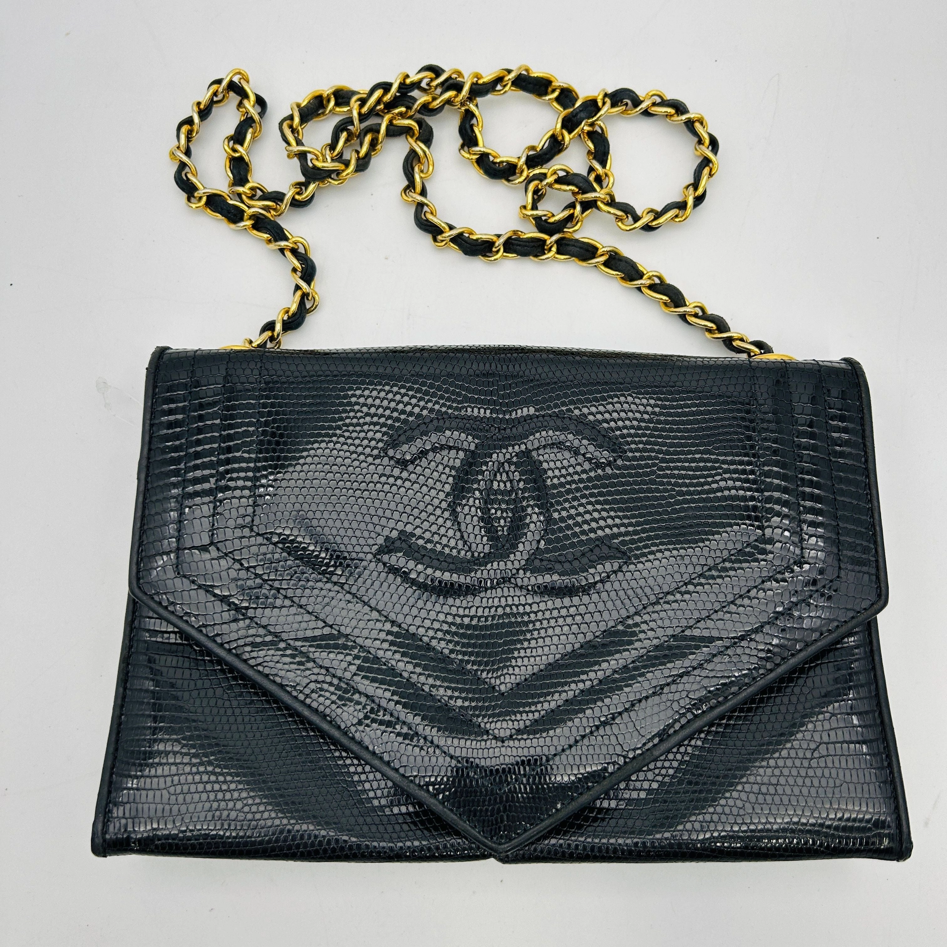 Chanel Lizard Chain Shoulder Bag WD242229