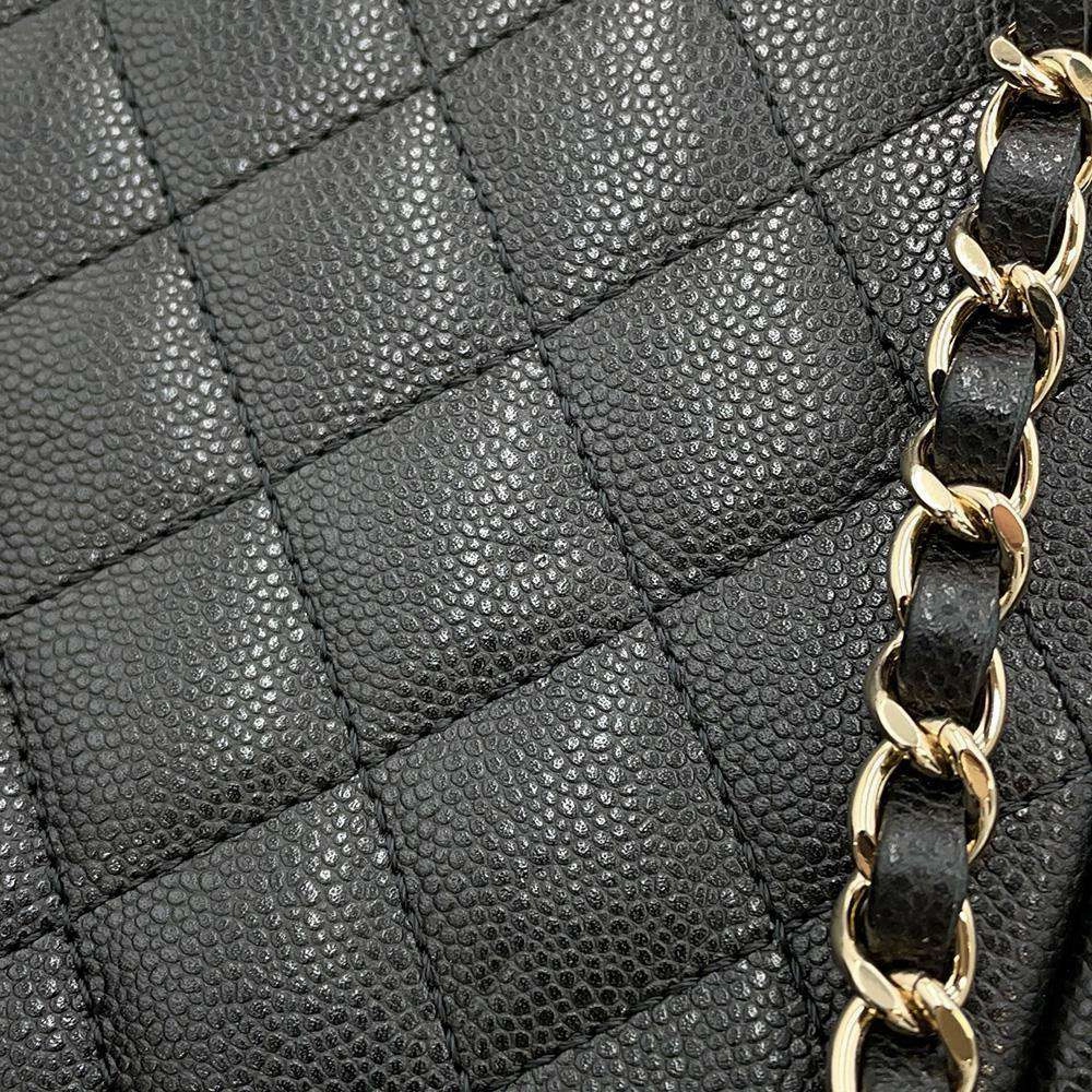 CHANEL Matelasse Backpack BlackAS4399 Caviar Leather Size Small