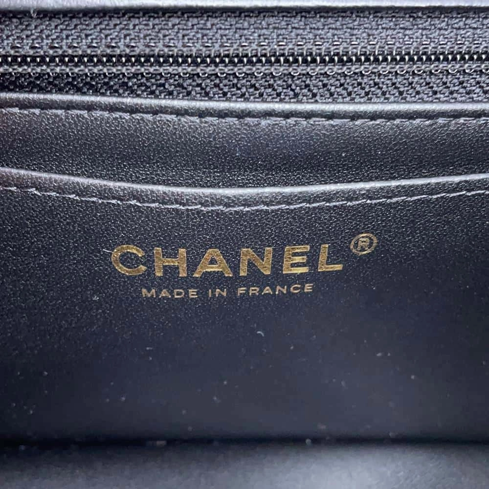 CHANEL Matelasse Single Flap ChainShoulder Bag BlackA69900 Lambskin Size Mini
