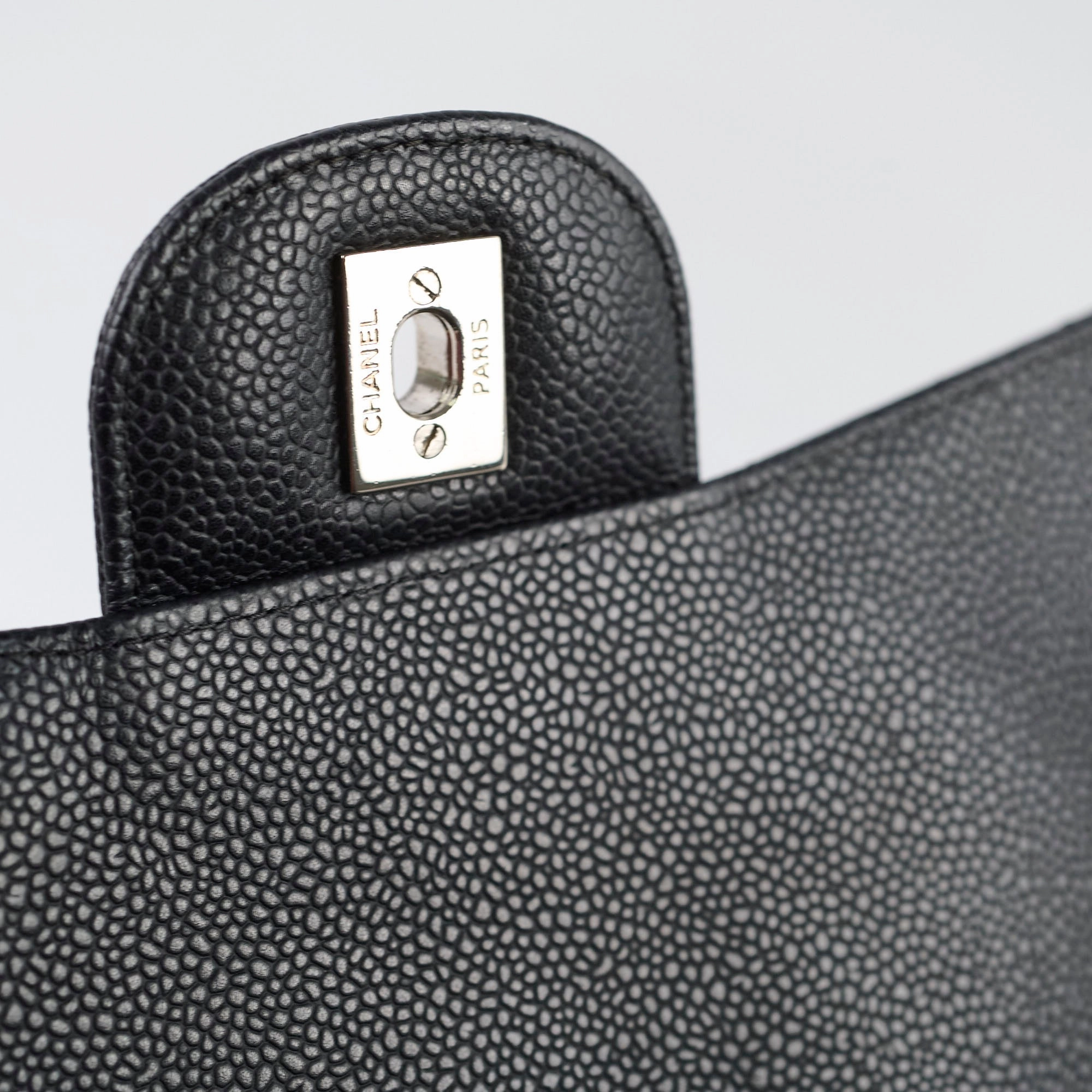 Chanel Maxi Single Flap Black Caviar SHW