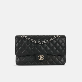 Chanel Medium Classic Flap Black Caviar SHW 2008