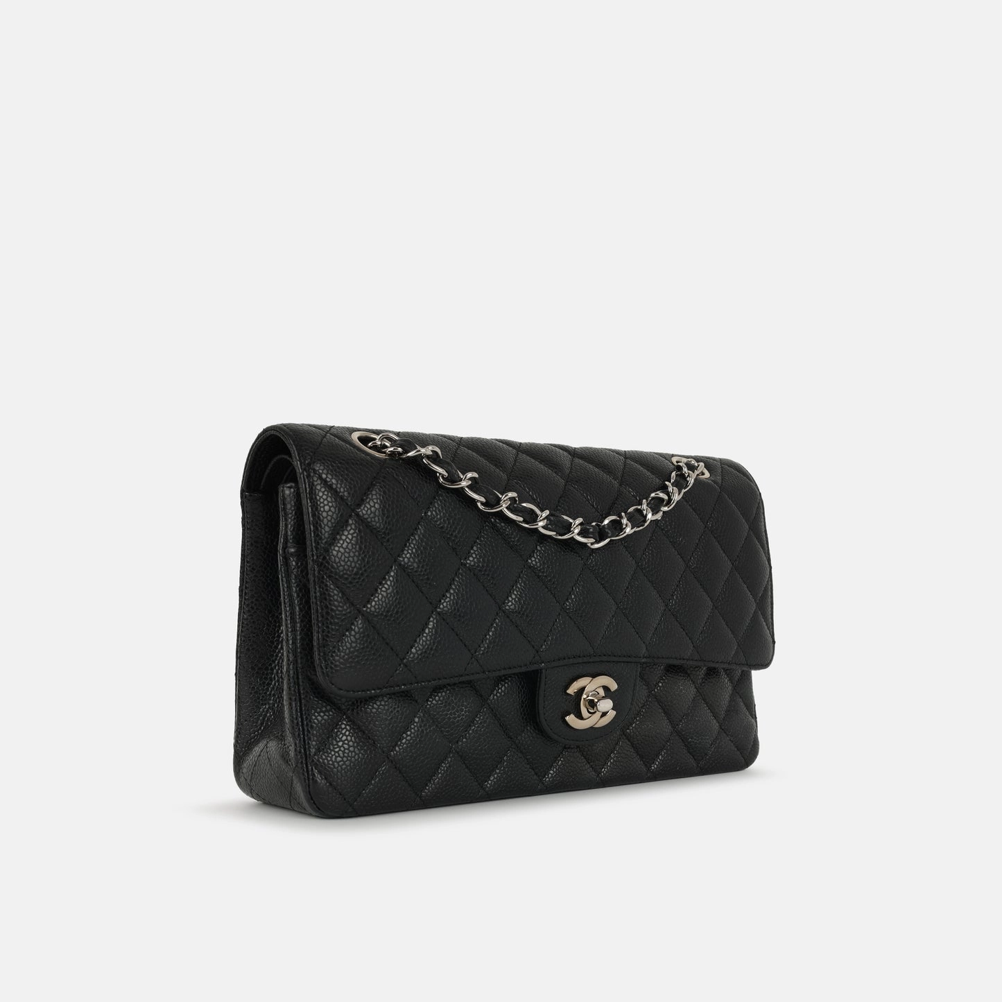 Chanel Medium Classic Flap Black Caviar SHW 2008