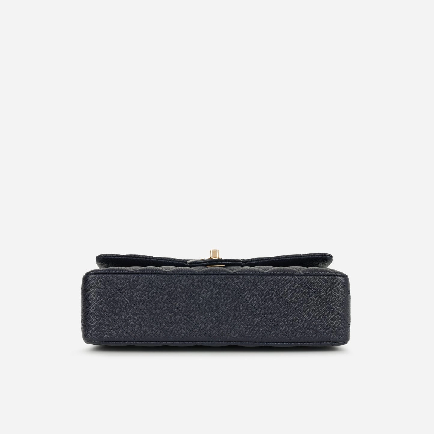 Chanel Medium Classic Flap Midnight Blue Quilted Caviar CGHW