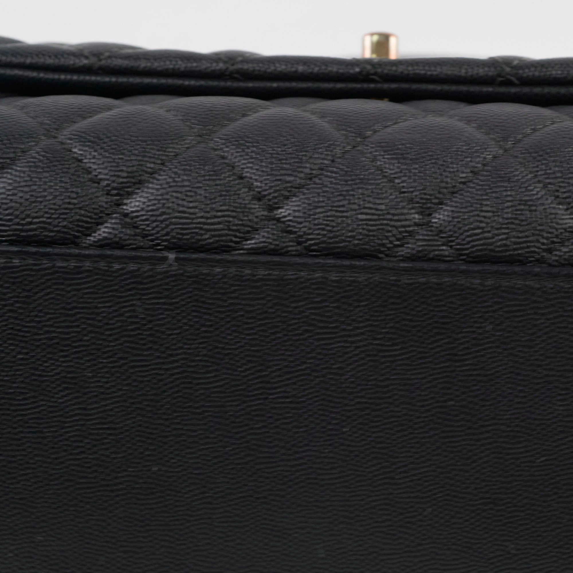 Chanel Medium COCO Handle Caviar Black