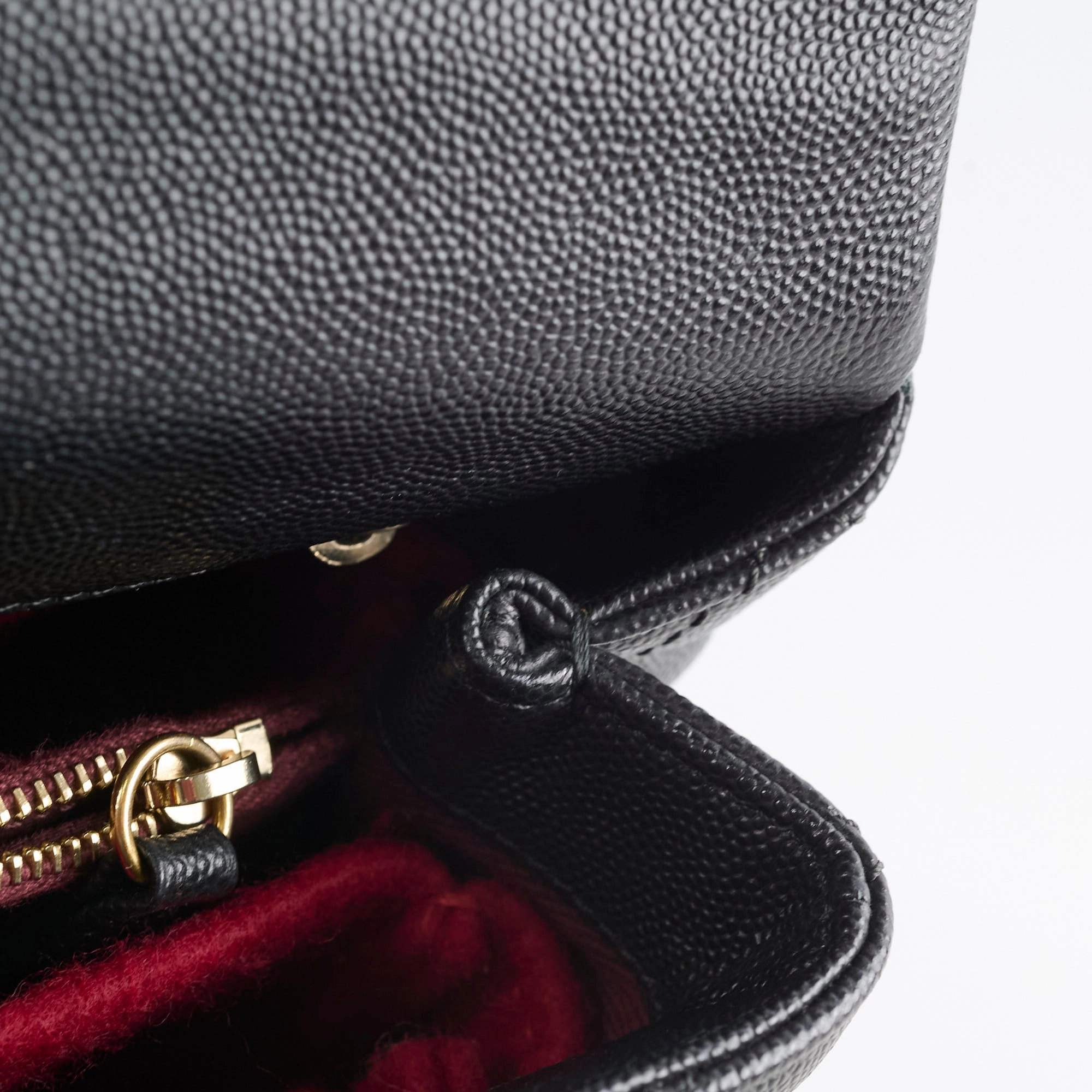 Chanel Medium COCO Handle Caviar Black