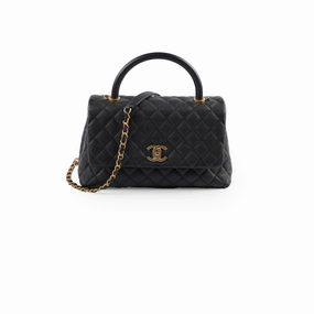 Chanel Medium COCO Handle Caviar Black