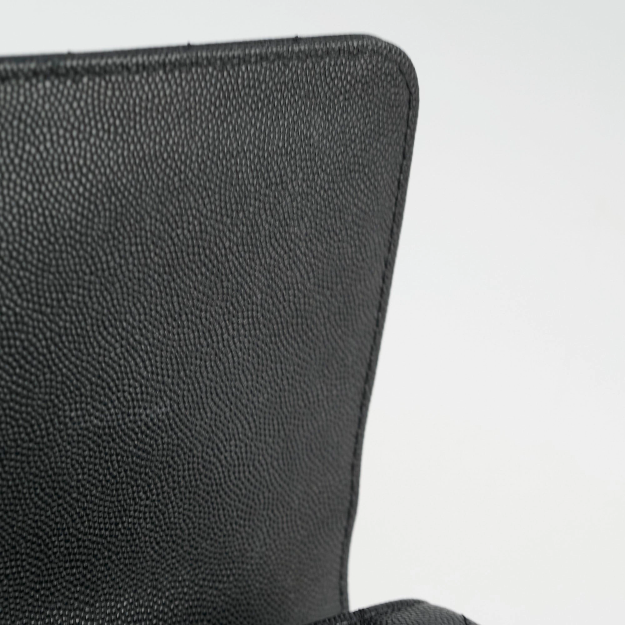Chanel Medium Coco Handle (Lizard Top Handle) Black Chevron