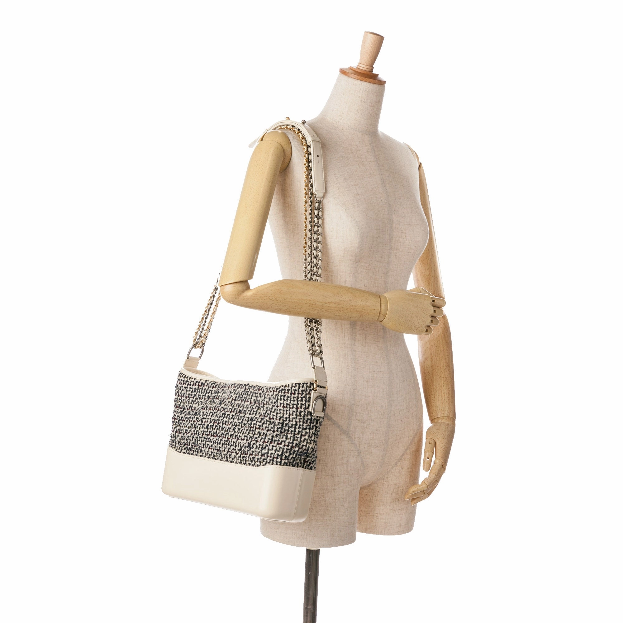 Chanel Medium Tweed and Lambskin Gabrielle Crossbody (21053)