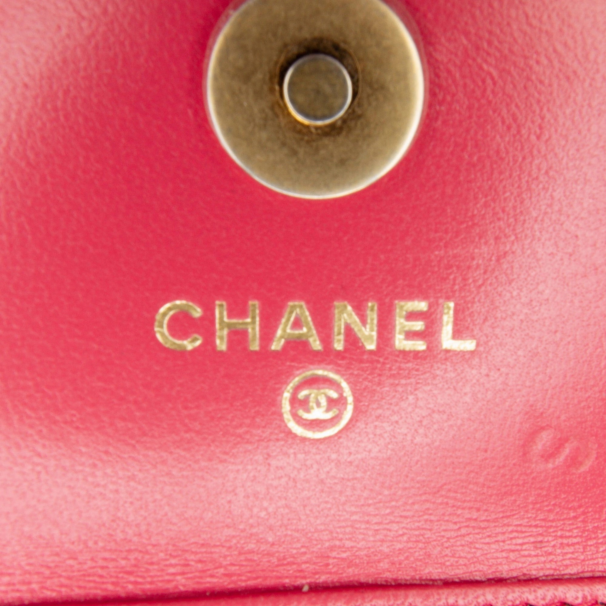 Chanel Mini Cc Matelasse Pearl Crush Lambskin Crossbody Bag