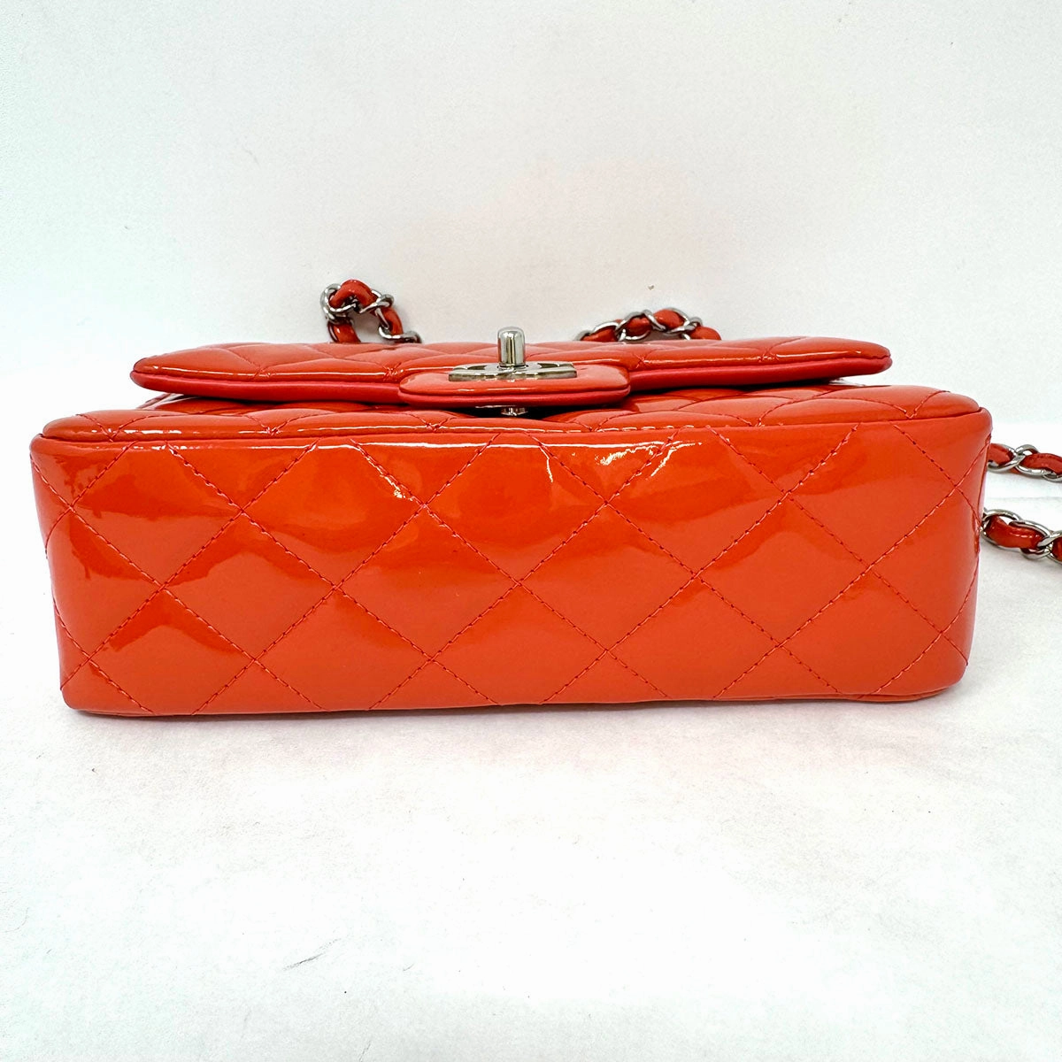Chanel Mini Classic Patent Leather Single Shoulder Bag