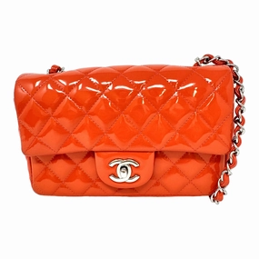 Chanel Mini Classic Patent Leather Single Shoulder Bag