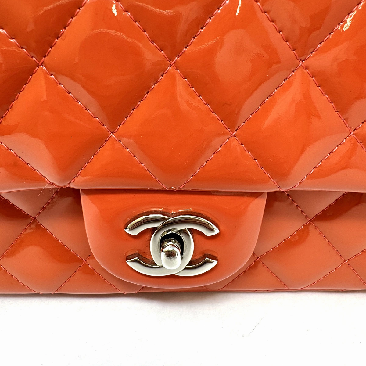 Chanel Mini Classic Patent Leather Single Shoulder Bag