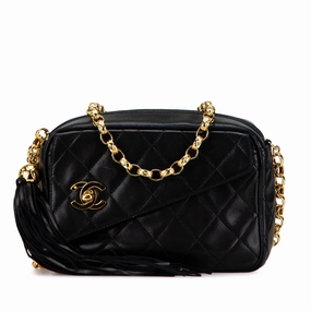 Chanel Mini Lambskin CC Tassel Camera Crossbody (20892)