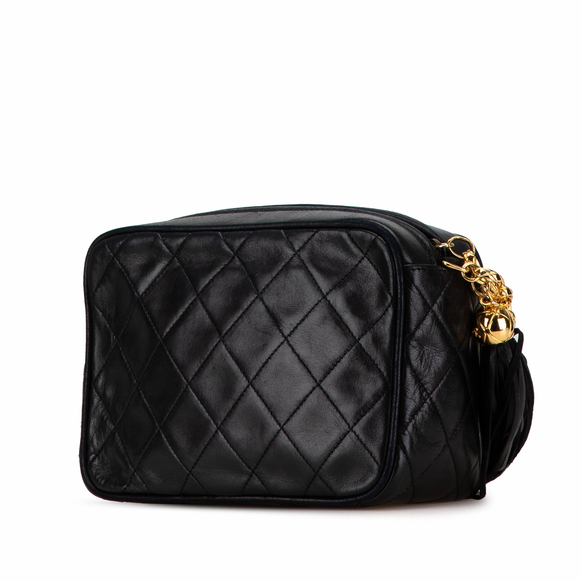 Chanel Mini Lambskin CC Tassel Camera Crossbody (20892)