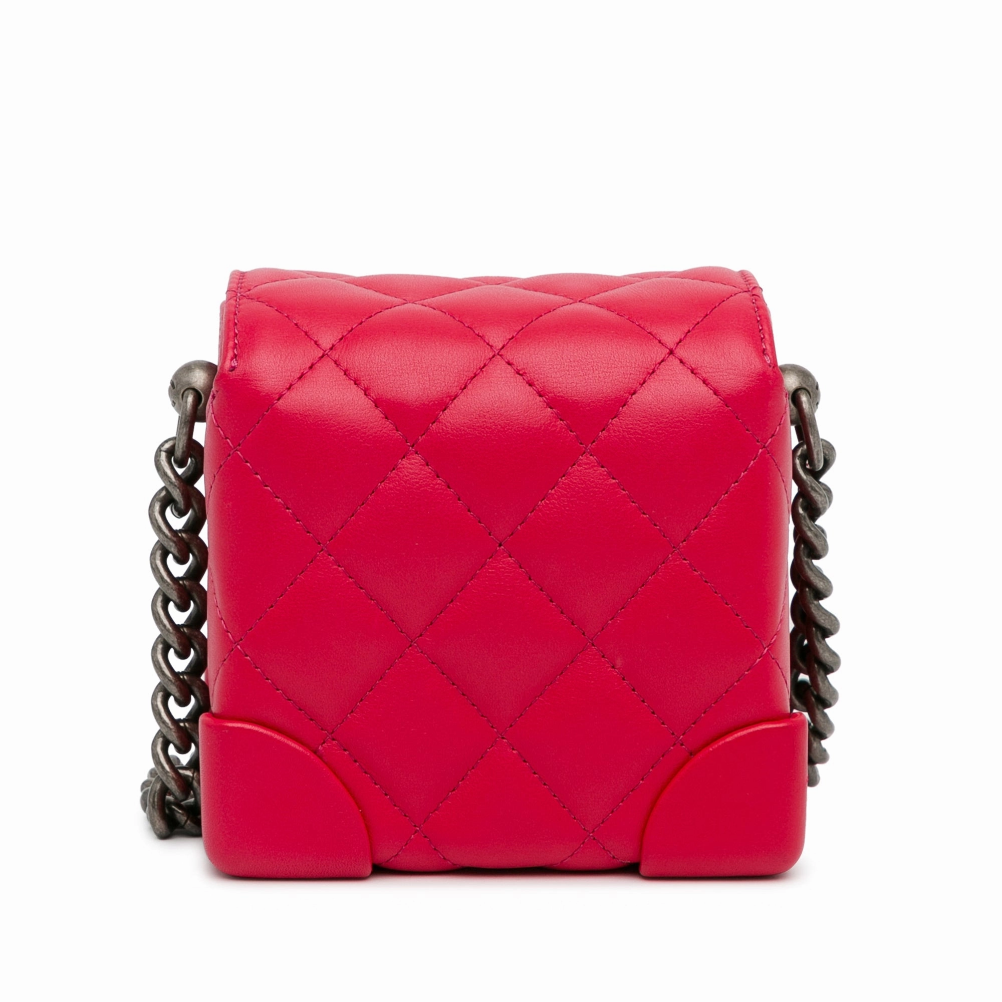 Chanel Mini Lambskin Trunk Like Crossbody (20781)