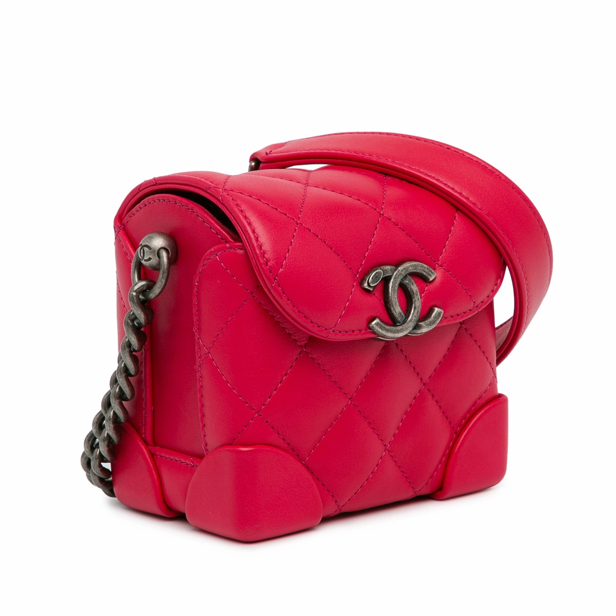 Chanel Mini Lambskin Trunk Like Crossbody (20781)