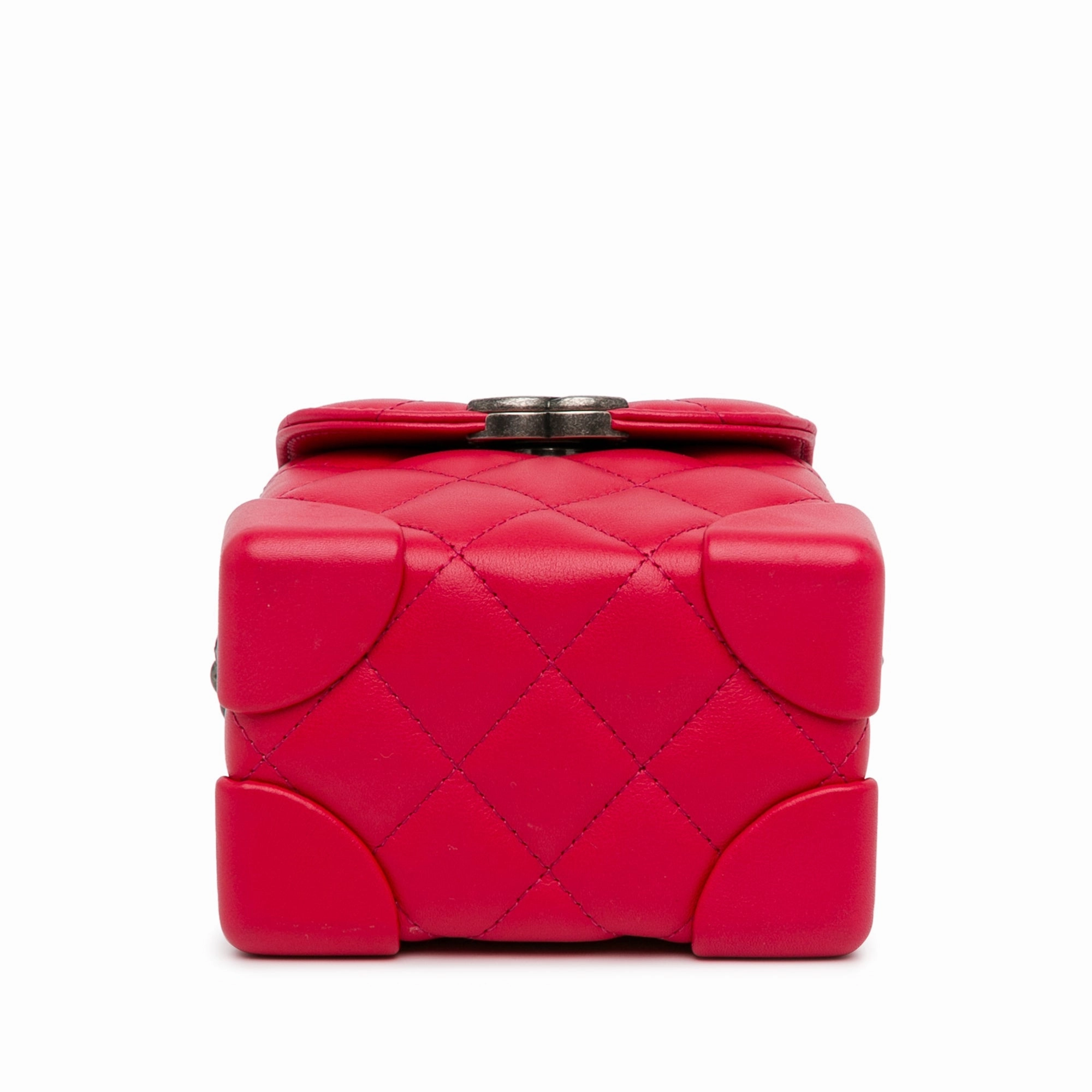 Chanel Mini Lambskin Trunk Like Crossbody (20781)