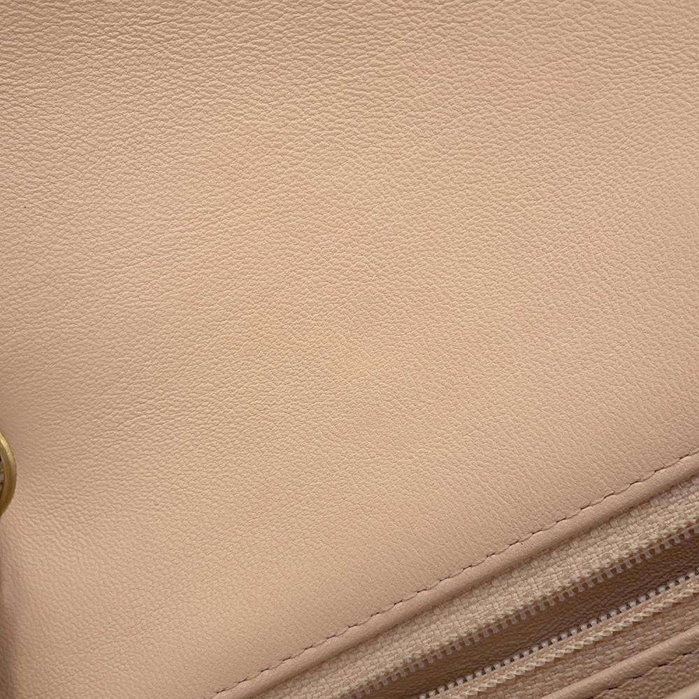 CHANEL Mini Matelasse Chain Shoulder Bag Pink/BlackA69900 Lambskin Size 20