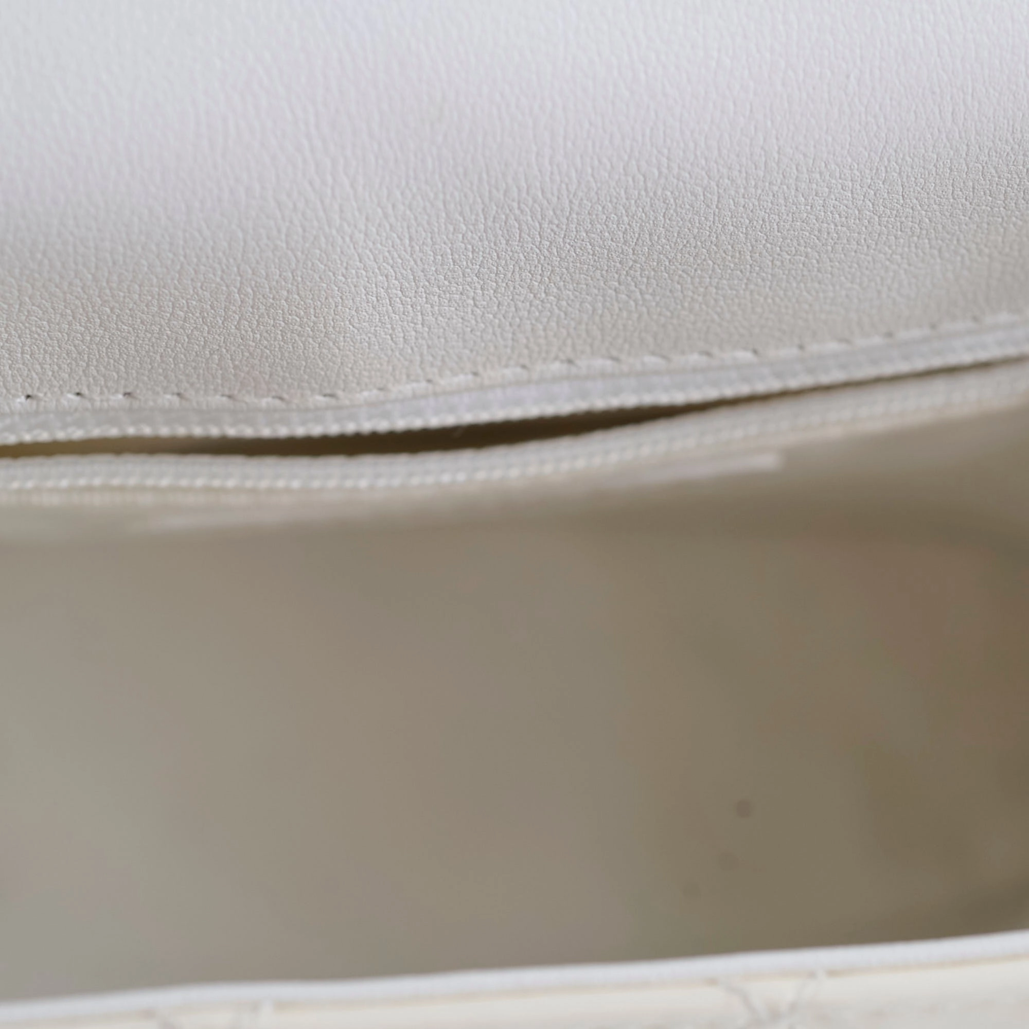 Chanel Mini Patent Shoulder Bag White