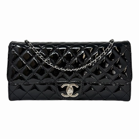 Chanel Patent Chocolate Bar Shoulder Bag