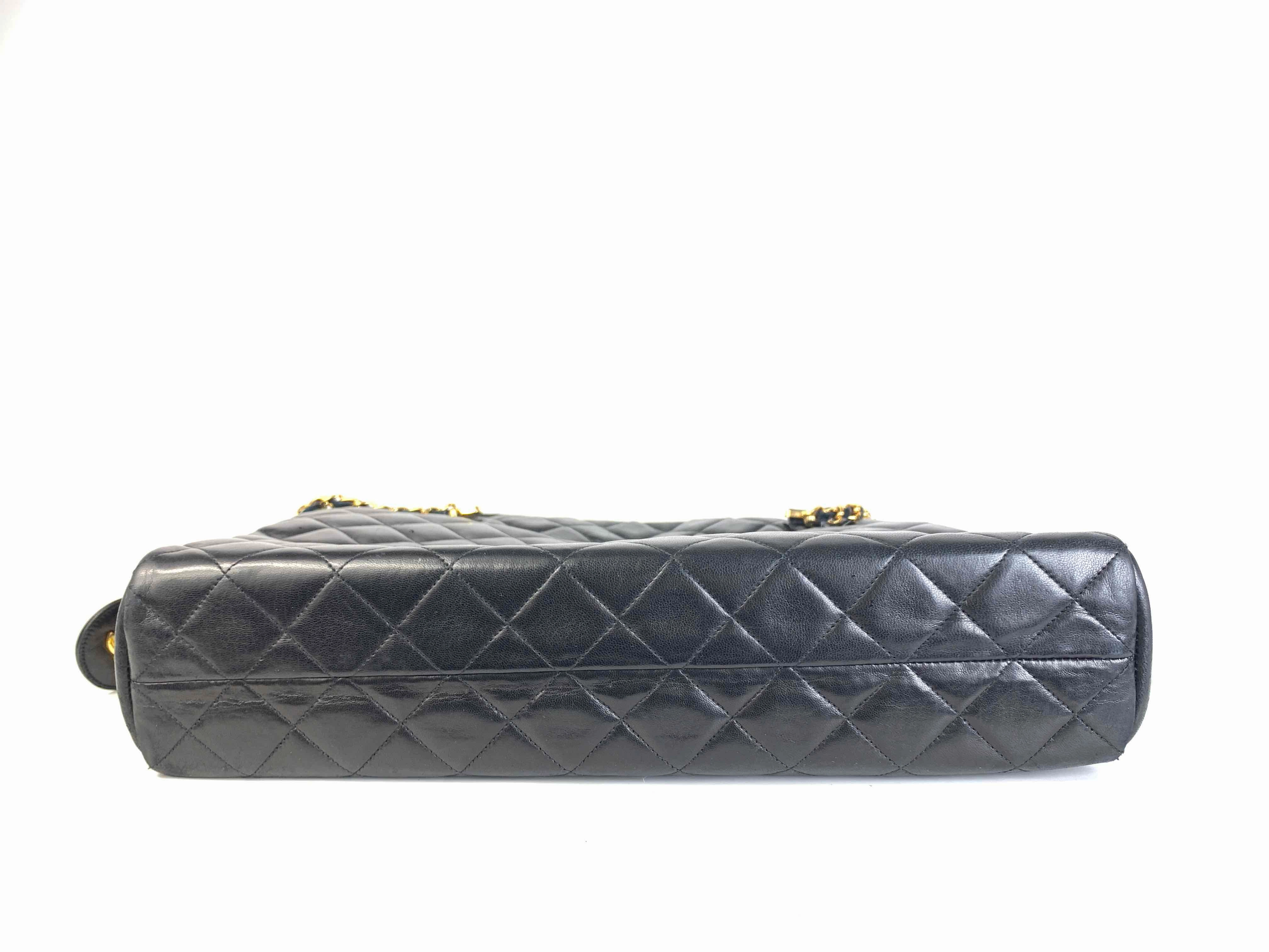 Chanel Quilted Black Leather Shoulder Bag