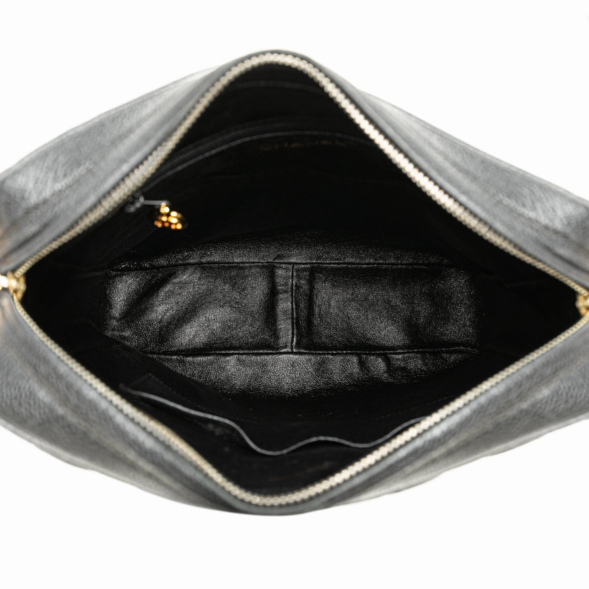 Chanel Quilted Caviar Ball Charm Pocket Crossbody (20834)