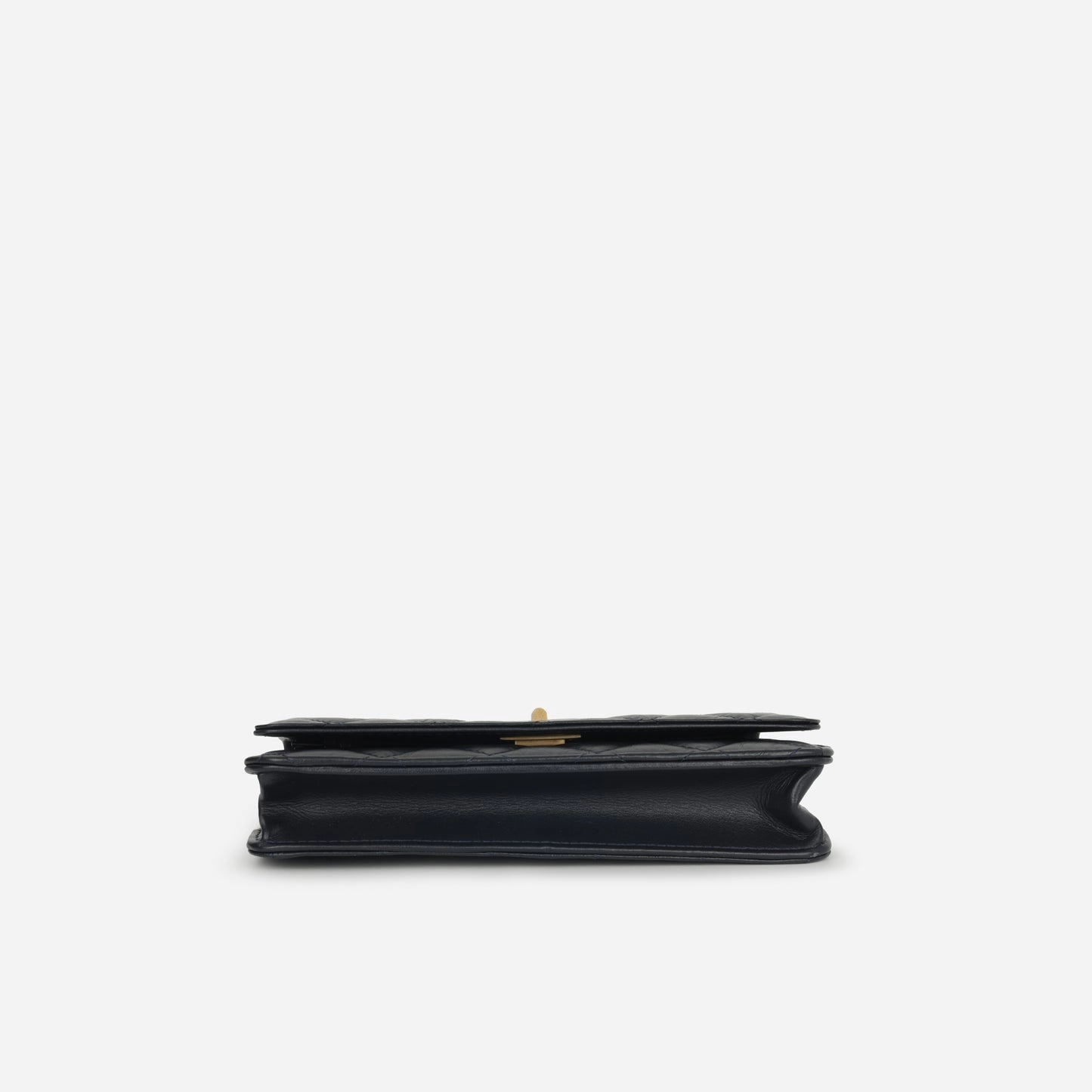 Chanel Re-issue Wallet on Chain Navy Aged Calfskin GHW 2018