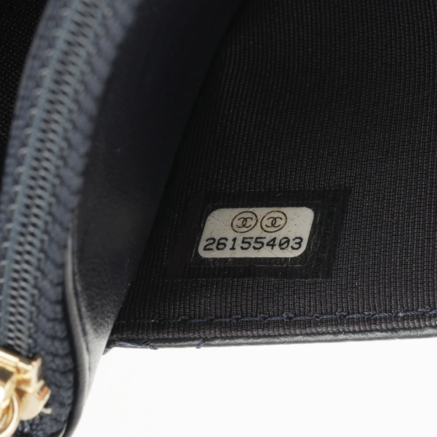 Chanel Re-issue Wallet on Chain Navy Aged Calfskin GHW 2018