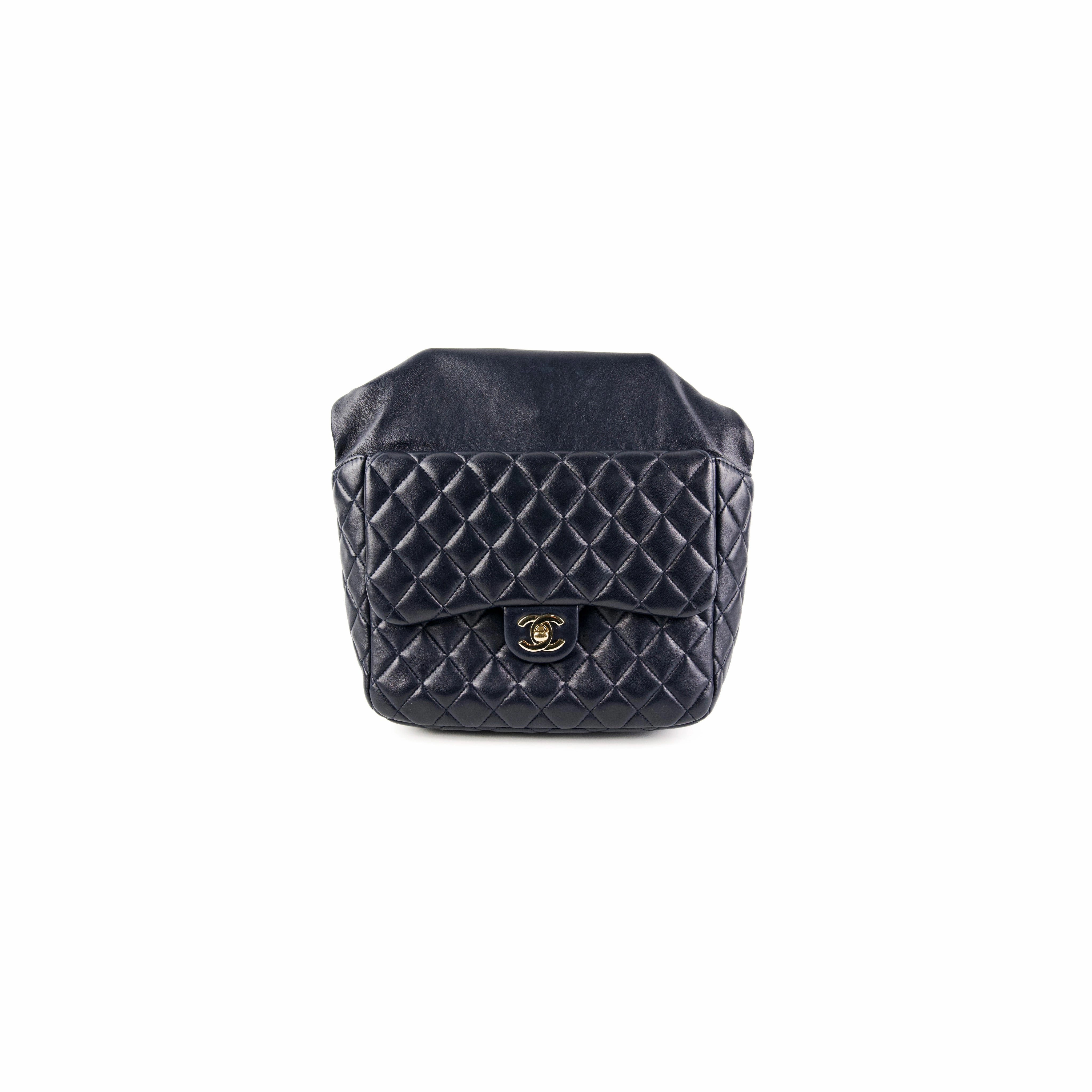 Chanel Seasonal Navy Lambskin Backpack