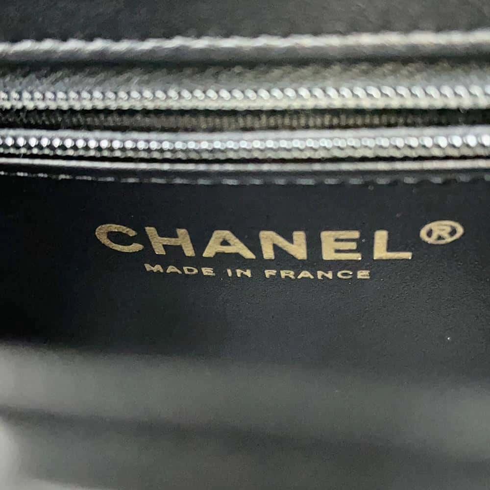 CHANEL Shopping Bag 2way Shoulder Bag BlackAS4416 Shiny Calf Leather Size Mini