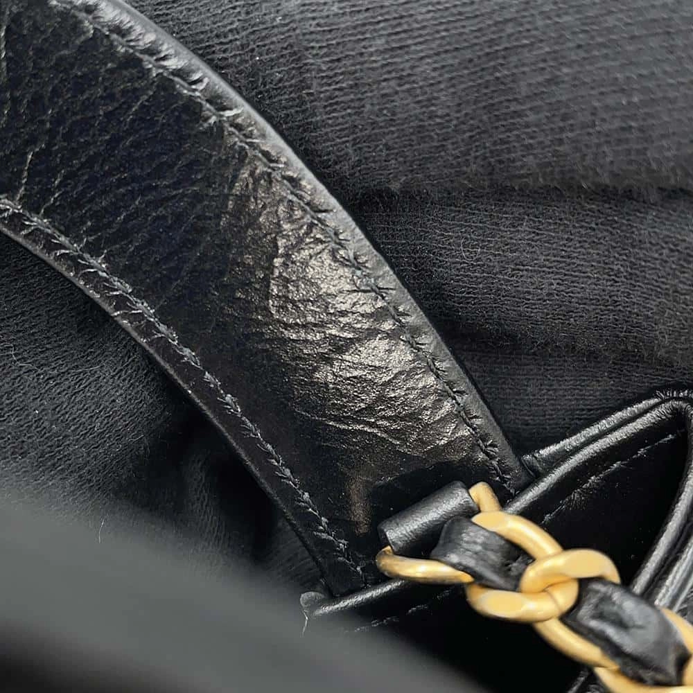 CHANEL Shopping Bag 2way Shoulder Bag BlackAS4416 Shiny Calf Leather Size Mini