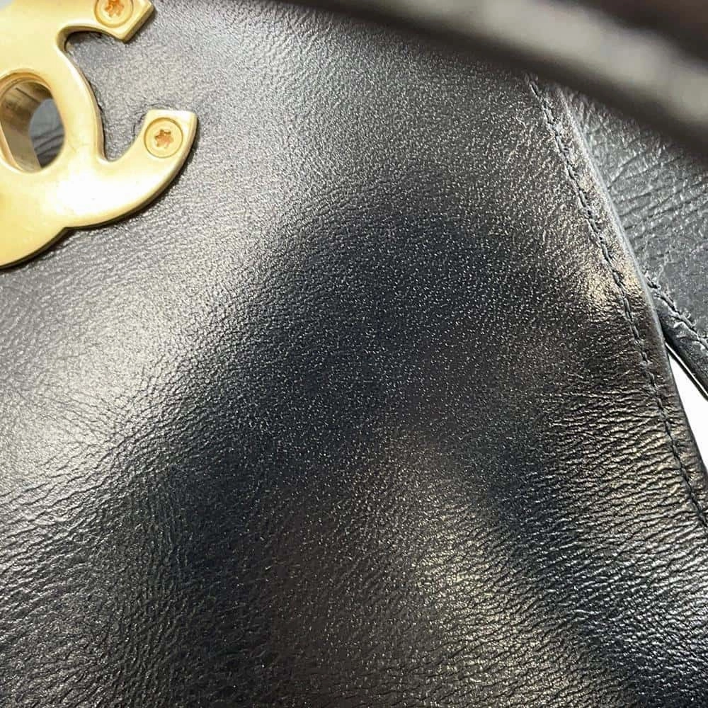CHANEL Shopping Bag 2way Shoulder Bag BlackAS4416 Shiny Calf Leather Size Mini