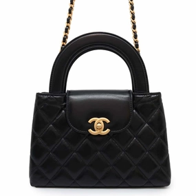 CHANEL Shopping Bag 2way Shoulder Bag BlackAS4416 Shiny Calf Leather Size Mini