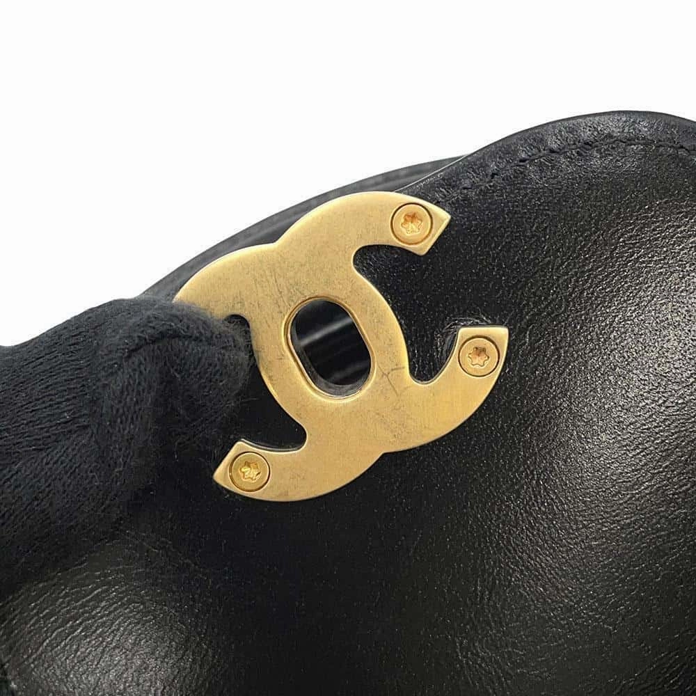CHANEL Shopping Bag 2way Shoulder Bag BlackAS4416 Shiny Calf Leather Size Mini