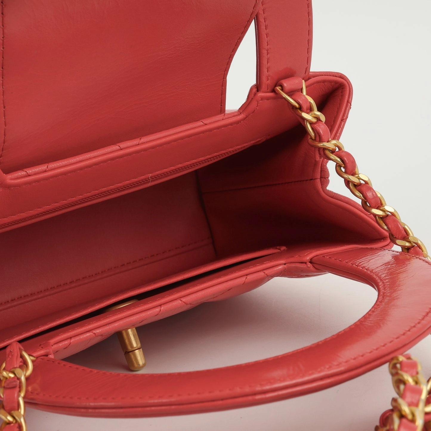 Chanel Small Kelly Re-Edition Red aged Calfskin GHW